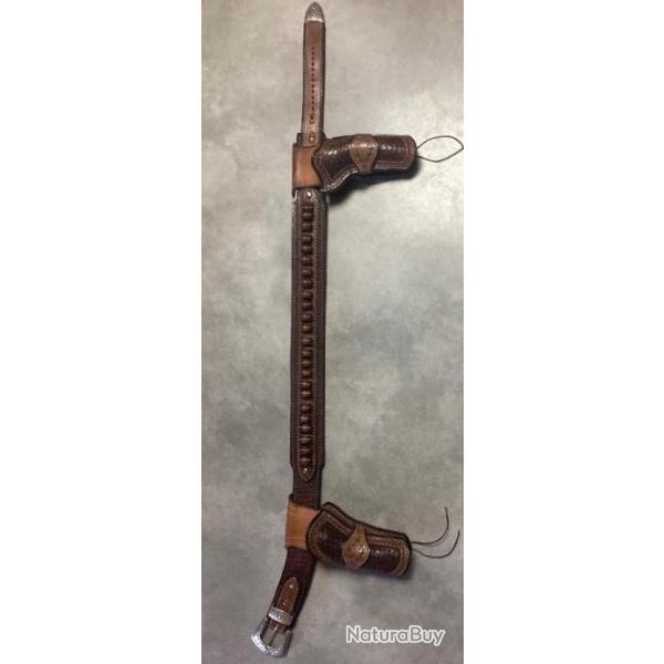 Ceinture cartouchi�re et holsters pour SAA 1873/Colt navy