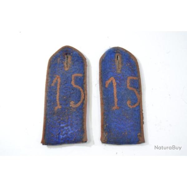 Copie pattes d'paules pour manteau / capote Allemand WW1 Premire Guerre Mondiale. Reconstitution