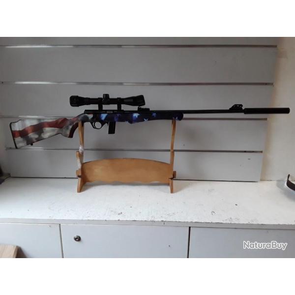 Carabine Rossi 8122 cal.22lr synth�tique USA + lunette 4x32 + silencieux