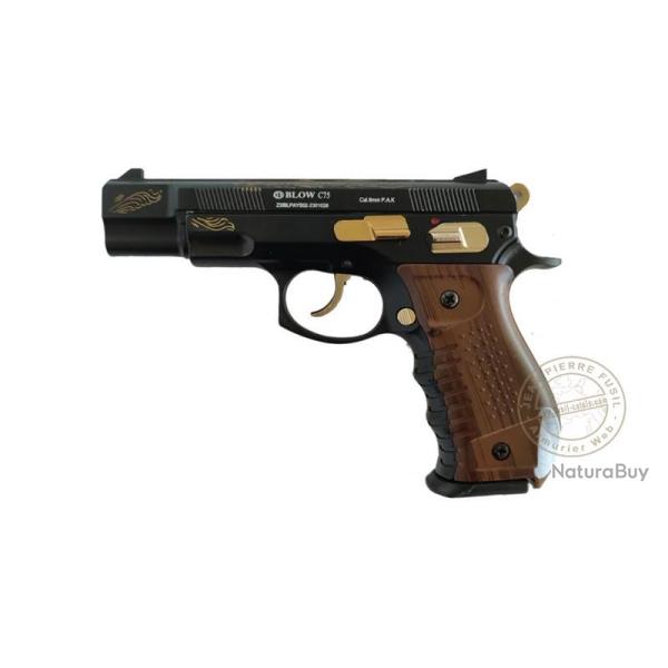 Pistolet d'alarme � blanc BLOW C75 "El Nino" - Cal. 9mm PAK Imitation bois