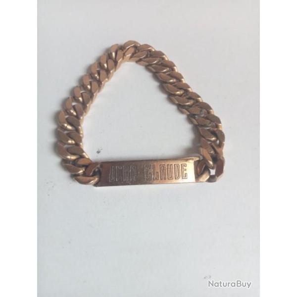 gourmette homme en plaqu or