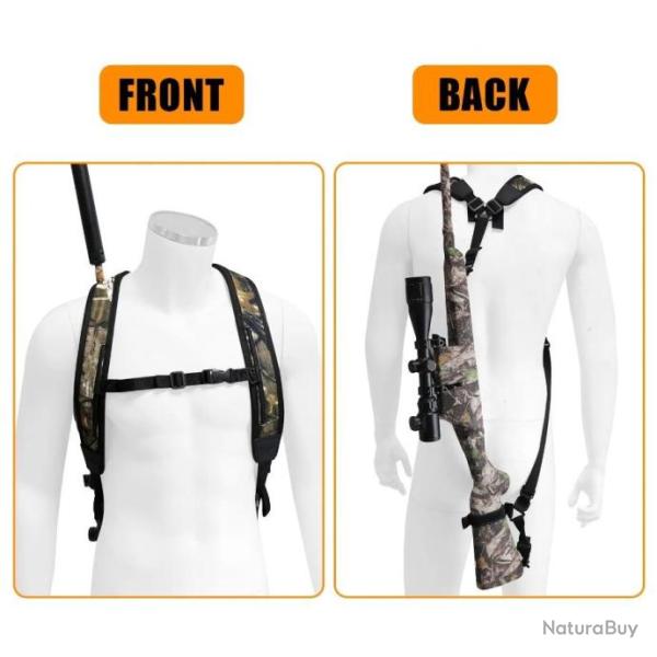 Bretelle double pour fusil carabine ect ...Sp�cial traque harnais fusil