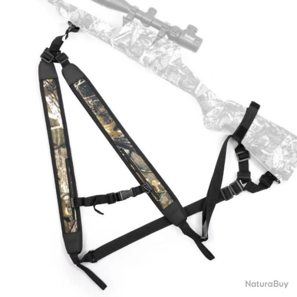 Bretelle double pour fusil carabine ect ...Sp�cial traque harnais fusil 1