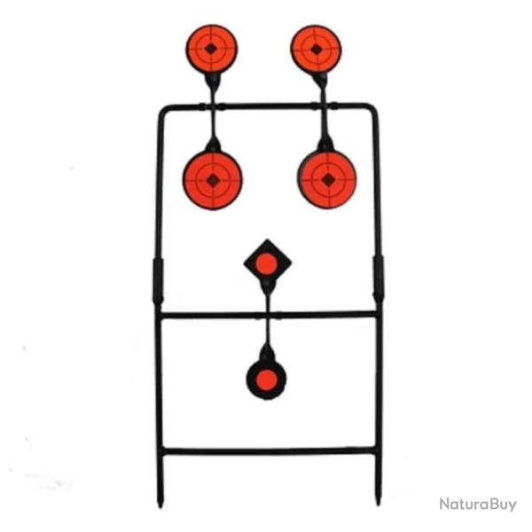 cible de tir rotatif en mtal  6 cibles entranement au tir. E