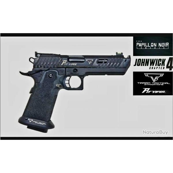 PIT VIPER EMG GAZ et Co2 JOHN WICK4 FULL BLACK EDITION LIMIT�E COMPENSATEUR FIBRE OPTI PHOSPHO BYPNA