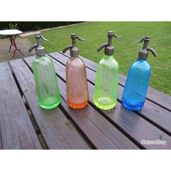 Lot d'Ancien Siphon � eau de Seltz de diverses brasseries principalement du NORD de la France (XX�)