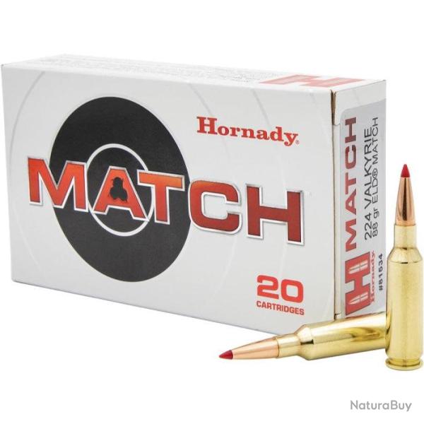 Balles Hornady Match 224 Walkyrie 88GR ELD