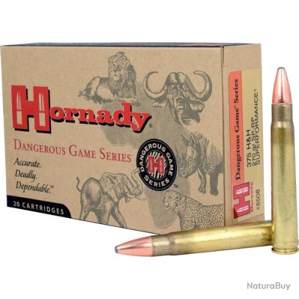 Balles Hornady Dangerous Game SP-RP - Cal. 375 HH