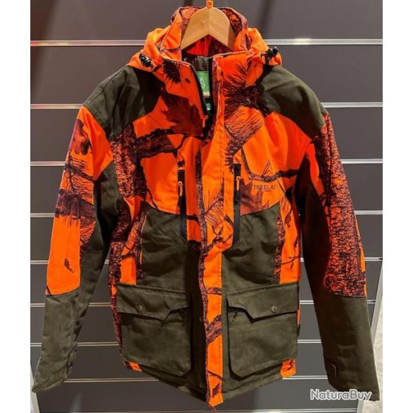 VESTE DE POSTE TREELAND CAMOUFLAGE ORANGE