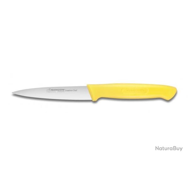 COUTEAU OFFICE SURMOULE 10 CM BELLYNCK Jaune