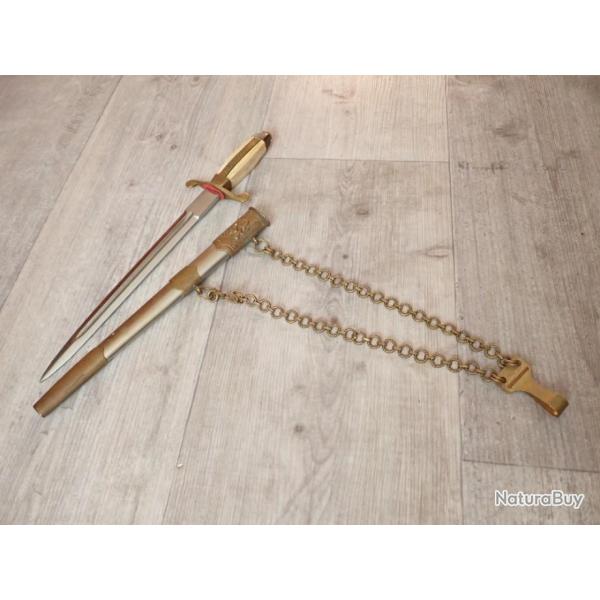 Rare DAGUE D'OFFICIER DE L'ARM�E BULGARE, mod�le 1952.