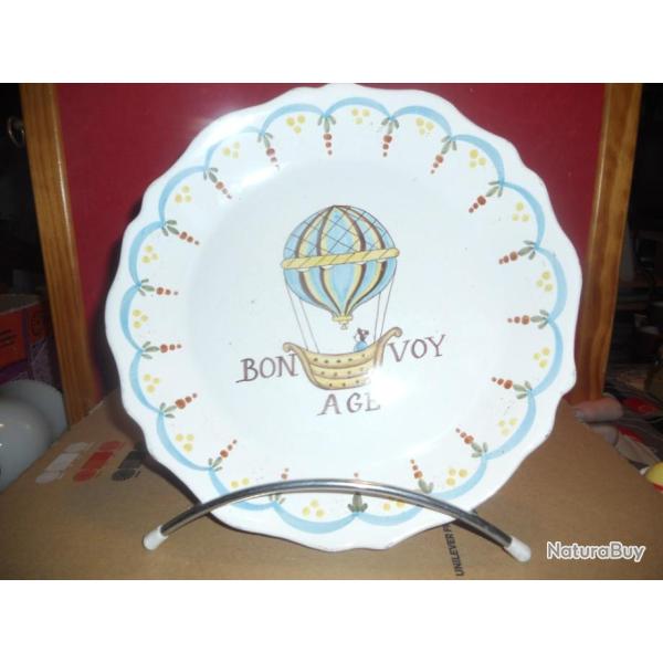 assiette au ballon fabrication artisanale diam�tre 240 mm
