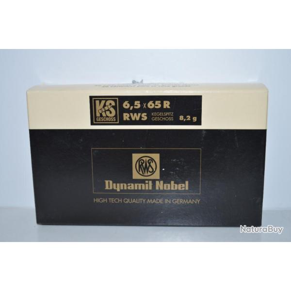 Desto 25! 1 boite de balles calibre 6.5 x 65 R - RWS KS