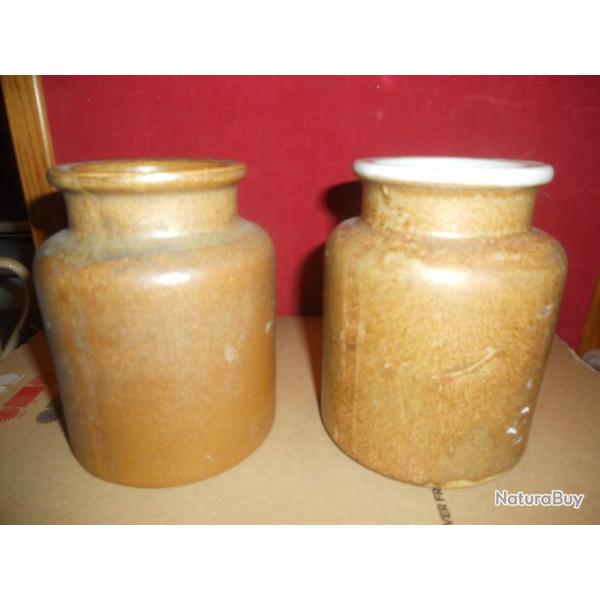 pots � moutarde en gr�s sans bouchons li�ge + cadeau