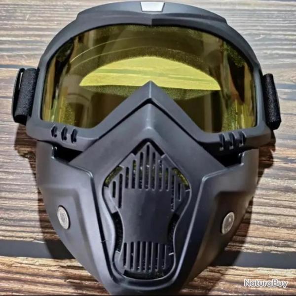 Masque lunettes coupe vent moto Airsoft sport plein air protection airsoft ect...