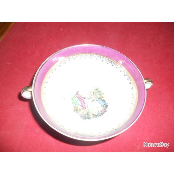 bol 2 anses limoges d�cor XVIIIe