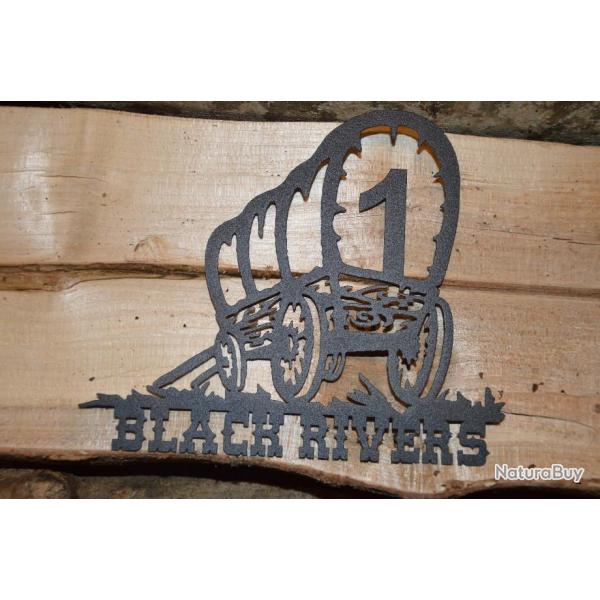 Plaque WESTERN CAS Black Rivers