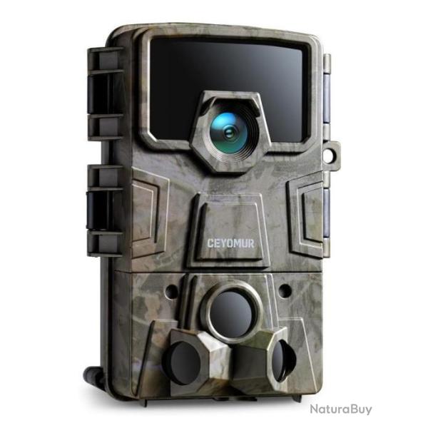 Camra de Chasse Surveillance 36MP 1080P HD tanche IP66 Angle de Dtection de 120