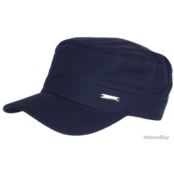 Casquette Militaire Bleue Marine Army en Coton Tendance Clyff Taille unique Bleu