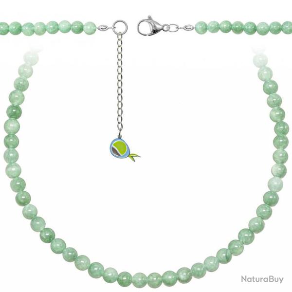 Collier en jade vert - Perles rondes 6 mm - 55 cm