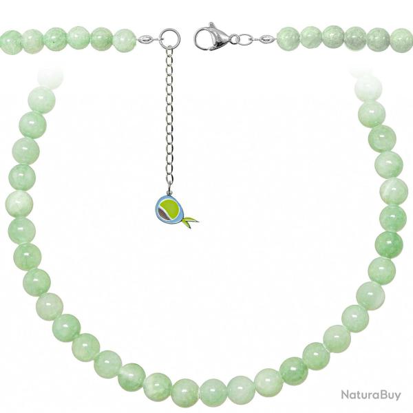 Collier en jade vert - Perles rondes 8 mm - 50 cm