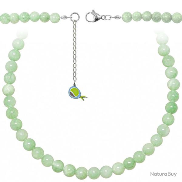 Collier en jade vert - Perles rondes 8 mm - 70 cm