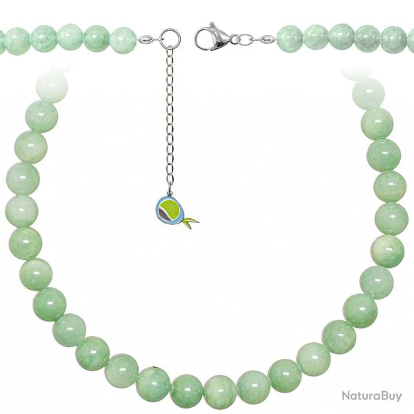 Collier en jade vert - Perles rondes 10 mm - 55 cm