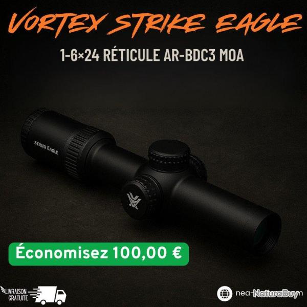 Vortex Strike Eagle 1-6x24 R�ticule AR-BDC3 Moa LIVRAISON OFFERTE