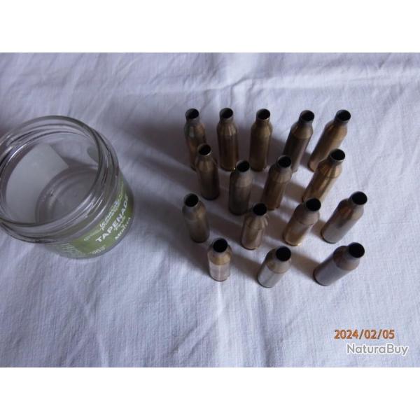 16 douilles � recharger calibre 243 WIN.