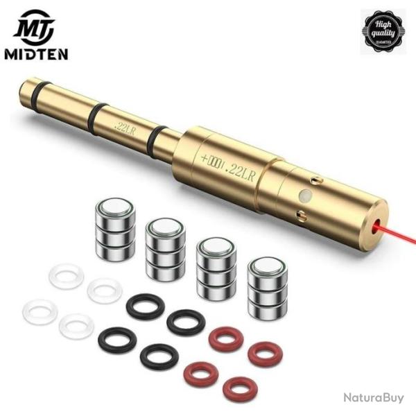 MidTen Laser Bore Sighter 22LR 223 5.56MM - LIVRAISON GRATUITE !!