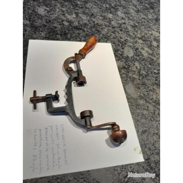 sertisseur en calibre 32 ou 14m/m a broche