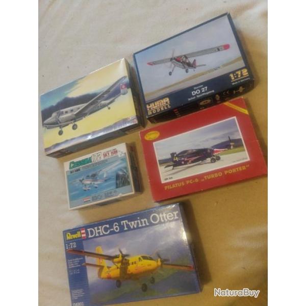 Lot 5 Maquette avion 1/72 : parachutisme.