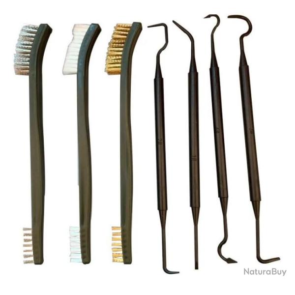 Set brosse et crochet nettoyage arme tir