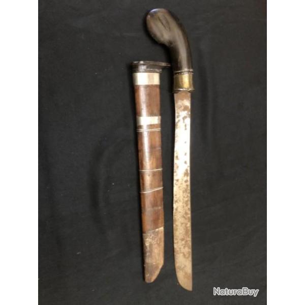 ancien poignard couteau malais "lading terus"