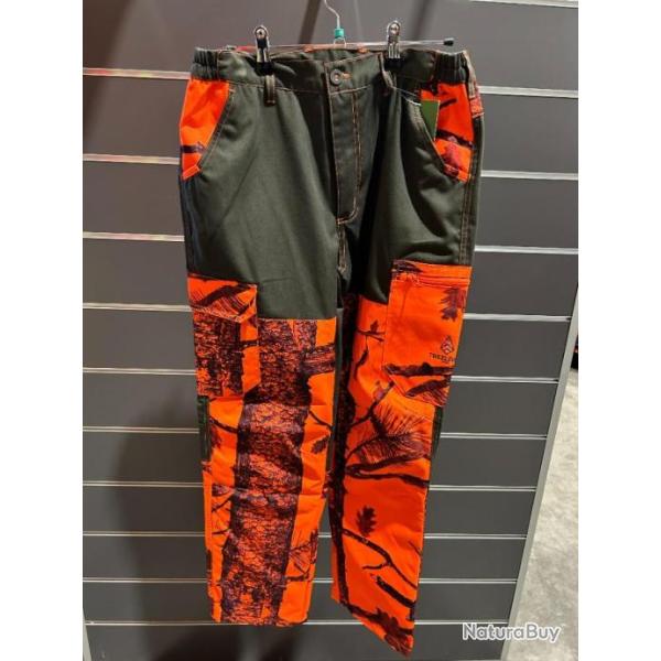 Pantalon renfort camouflage orange Treeland