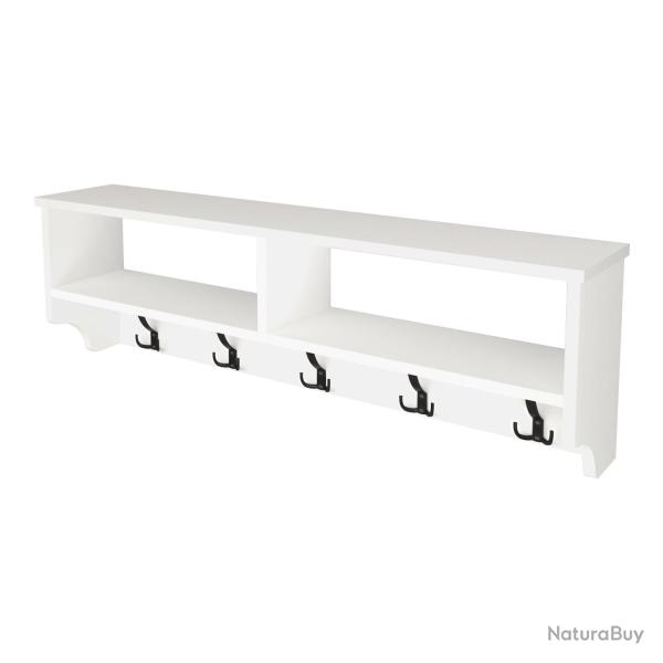 Portemanteau  15 crochets 120 x 22 x 37 cm blanc 03_0008186