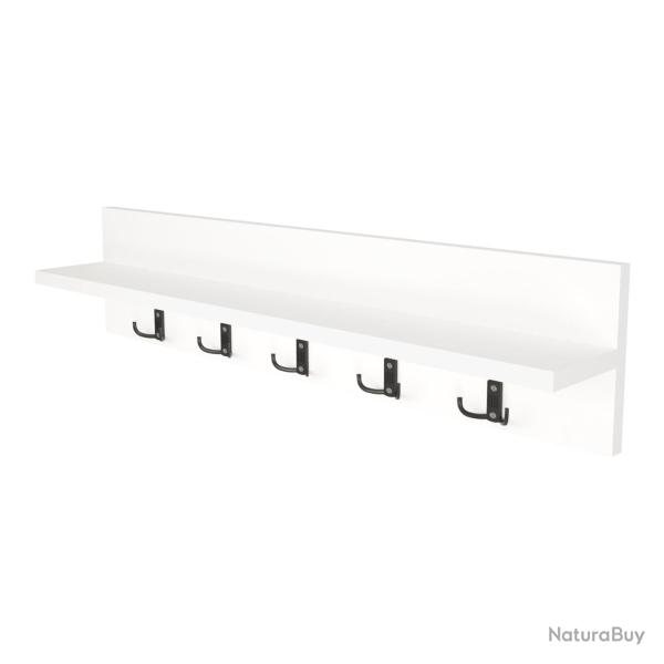 Portemanteau  10 crochets 80 x 13 x 18 cm blanc 03_0008168