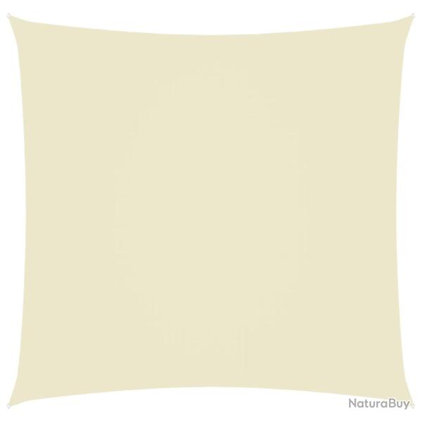 Voile toile d'ombrage parasol tissu oxford carr� 4 x 4 m cr�me 02_0009506