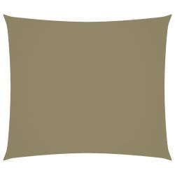 Voile toile d'ombrage parasol tissu oxford rectangulaire 2 x 2,5 m beige 02_0009588