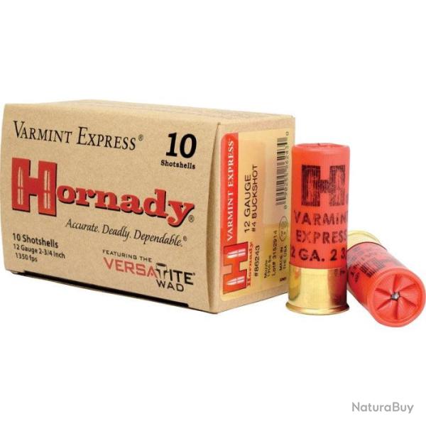 Balles Hornady SLUG/BUCKSHOT 12 GA VX #4