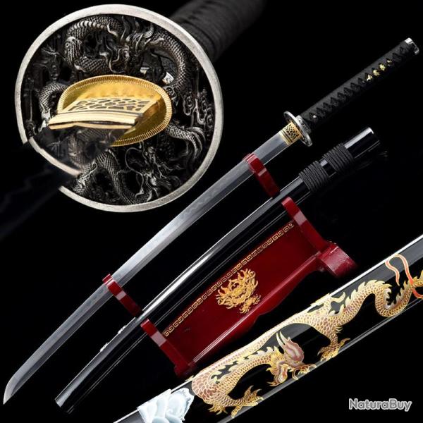 Katana Japonais en Acier T10 Authentique