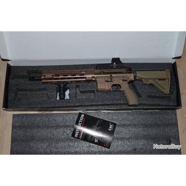 R�plique Air soft E&C M4 416 M4A1 Lipo 5 Chargeurs Lunette occasion 552 AEG