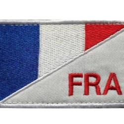 Patch Drapeau - France - FRA - Velcro - 8 x 5 cm - Livraison gratuite