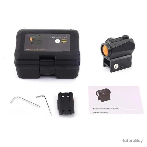 AimSniper Viseur Point Rouge 2MOA NOIR Paiement en 3 ou 4 fois - LIVRAISON GRATUITE !!