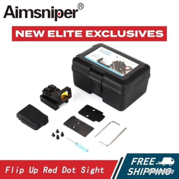 AimSniper Viseur Point Rouge 3 MOA NOIR - LIVRAISON GRATUITE !!