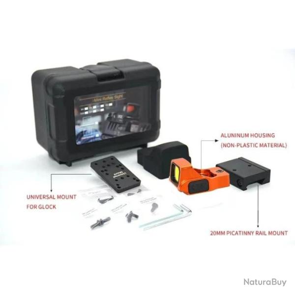AimSniper Viseur Point Rouge 3.5 MOA ORANGE - LIVRAISON GRATUITE !!