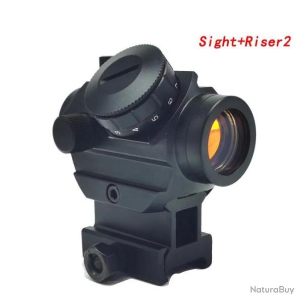 AimSniper Viseur Point Rouge 1x25 4 MOA Noir + Montage - LIVRAISON GRATUITE !!