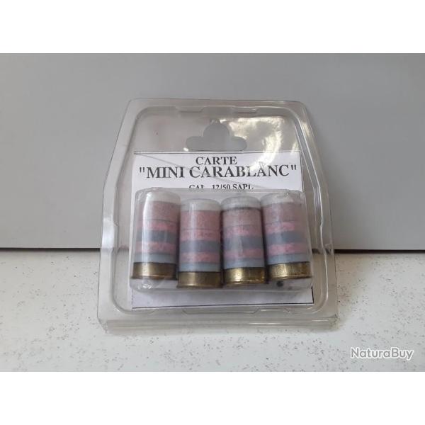 x4 Cartouches a blanc SAPL MINI CARABLANC cal.12/50