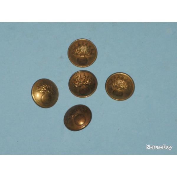 14-18 : boutons capote, k�pis, soldats d'infanterie laiton diam�tre 17 mm.