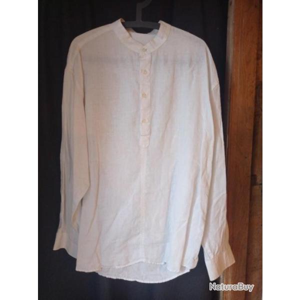 Chemise blanche old west, cowboy CAS (3)